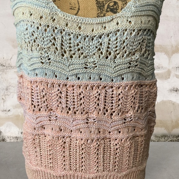 NWT Black Tape_ Ombré Crochet Boho Top Size XLP - Picture 6 of 11